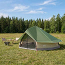 Tipi telt med tag Grøn 800 x 800 x 430 cm Polyester og Stål