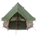 Tipi telt med tag Grøn 250 x 250 cm Polyester og Stål