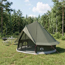Tipi telt med tag Army Grøn 250 x 250 cm Polyester og Stål