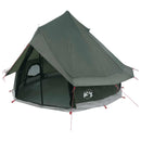 Tipi telt med tag Army Grøn 250 x 250 cm Polyester og Stål