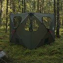 Jagttelt med tag Army Grøn 145 x 145 x 150 cm Polyester og Stål