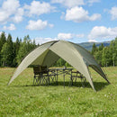 Camping telt med regnslag vandafvisende Kuppel Olivengrøn