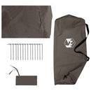 Camping tarp med mesh vægge Brun Grå 340 x 260 x 220 cm