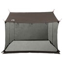 Camping tarp med mesh vægge Brun Grå 340 x 260 x 220 cm