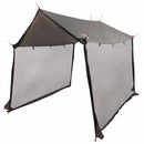 Camping tarp med mesh vægge Brun Grå 270 x 210 x 210 cm