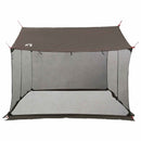 Camping tarp med mesh vægge Brun Grå 270 x 210 x 210 cm