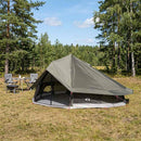 Tipi telt med tag Brun Grå 800 x 800 x 430 cm Polyester og Stål