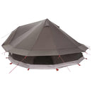 Tipi telt med tag Brun Grå 800 x 800 x 430 cm Polyester og Stål