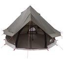 Tipi telt med tag Brun Grå 250 x 250 cm Polyester og Stål