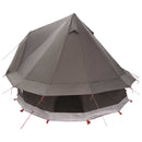 Tipi telt med tag Brun Grå 250 x 250 cm Polyester og Stål