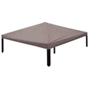 Gazebo Dække med tag Gråbrun 300 x 300 cm Polyester og Stål