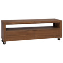 TV-skab 110 x 30 x 40 cm Naturfarvet Massiv Teaktræ