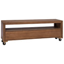 TV-skab 110 x 30 x 40 cm Naturfarvet Massiv Teaktræ