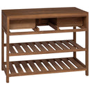 Badeværelsesskab Naturfarvet 90 x 45 x 75 cm Massiv Teaktræ