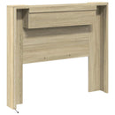 Hovedgærde kabinet med LED Sonoma 120 x 16,5 x 103,5 cm