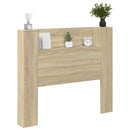 Hovedgærde kabinet med LED Sonoma 120 x 16,5 x 103,5 cm