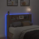 Hovedgærde kabinet med LED Sonoma 140 x 16,5 x 103,5 cm