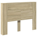 Hovedgærde kabinet med LED Sonoma 140 x 16,5 x 103,5 cm
