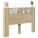 Hovedgærde kabinet med LED Sonoma 140 x 16,5 x 103,5 cm