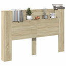 Hovedgærde kabinet med LED Sonoma 160 x 16,5 x 103,5 cm
