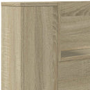 Hovedgærde kabinet med LED Sonoma 180 x 16,5 x 103,5 cm