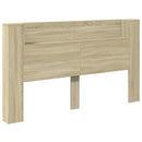 Hovedgærde kabinet med LED Sonoma 180 x 16,5 x 103,5 cm