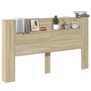 Hovedgærde kabinet med LED Sonoma 180 x 16,5 x 103,5 cm