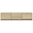 TV-skab med LED Sonoma 165 x 34 x 40 cm Konstrueret træ