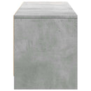 TV-skab med LED Beton 165 x 34 x 40 cm Konstrueret træ