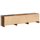 TV-skab med LED Gammelt træ 165 x 34 x 40 cm Konstrueret træ