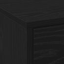 TV-skab med LED Sort eg 165 x 34 x 40 cm Konstrueret træ