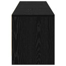 TV-skab med LED Sort eg 165 x 34 x 40 cm Konstrueret træ