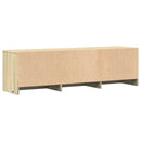 TV-skab med LED Sonoma 140 x 34 x 40 cm Konstrueret træ
