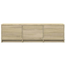 TV-skab med LED Sonoma 140 x 34 x 40 cm Konstrueret træ