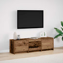 TV-skab 140 x 34 x 40 cm Gammelt træ Konstrueret træ