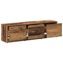 TV-skab 140 x 34 x 40 cm Gammelt træ Konstrueret træ