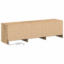 TV-skab med LED Artisan Egetræ 140 x 34 x 40 cm Konstrueret træ