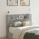 Hovedgærde kabinet med LED Beton 140 x 16,5 x 103,5 cm