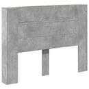 Hovedgærde kabinet med LED Beton 140 x 16,5 x 103,5 cm