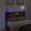 Hovedgærde kabinet med LED Røget Eg 140 x 16,5 x 103,5 cm