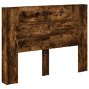 Hovedgærde kabinet med LED Røget Eg 140 x 16,5 x 103,5 cm