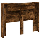 Hovedgærde kabinet med LED Røget Eg 140 x 16,5 x 103,5 cm