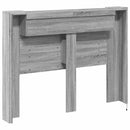 Hovedgærde kabinet med LED Grå Sonoma 140 x 16,5 x 103,5 cm