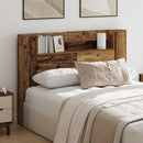 Hovedgærde kabinet med LED Gammelt træ 140 x 16,5 x 103,5 cm