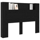 Hovedgærde kabinet med LED Sort Eg 140 x 16,5 x 103,5 cm