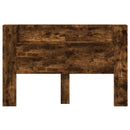 Hovedgærde kabinet med LED Røget Eg 160 x 16,5 x 103,5 cm