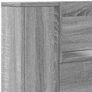 Hovedgærde kabinet med LED Grå Sonoma 160 x 16,5 x 103,5 cm