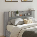 Hovedgærde kabinet med LED Grå Sonoma 160 x 16,5 x 103,5 cm