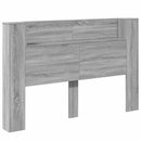 Hovedgærde kabinet med LED Grå Sonoma 160 x 16,5 x 103,5 cm