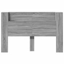 Hovedgærde kabinet med LED Grå Sonoma 160 x 16,5 x 103,5 cm
